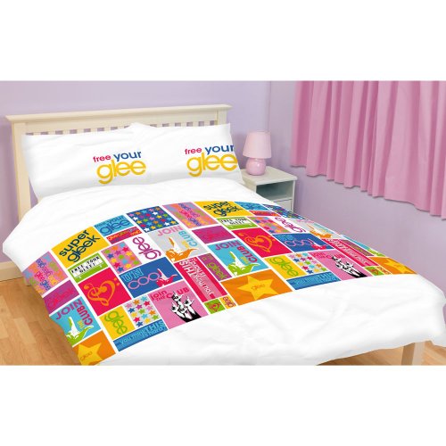 Glee Gleek Rotary Design Kids Double Size Duvet Cover Set with Pillowcases 200cm x 200cm