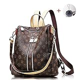 ♥ 【LEICHTE UND WEICHE MATERIALIEN】 ----- Der Lederrucksack für Damen wurde aus einem luxuriösen Vintage-Muster aus Kunstleder gefertigt und verfügt über ein strapazierfähiges Nylonfutter. Weich, wasserdicht, kratzfest, mode, keine schälen und verblassen.