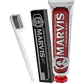 Marvis Cinnamon Mint Tar&ccedil;ınlı Diş Macunu 85 ML + Diş Fır&ccedil;ası 2 Li Bakım Seti