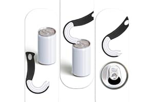 Citystores® Black/White Ring Pull Can Opener Aid Disabled Aids Arthritis Aids Disability Aids Mobility Aids Disability Aids and Equipment Home Elderly Aids Daily Living Useful Gadgets Parkinsons