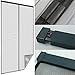 Produktbild PROHEIM Insektenschutz Lamellen Klemmvorhang 100 x 220 cm mit ALU Klemmleiste und Magnetverschluss Fliegengitter Türvorhang Lamellen aus Polyester