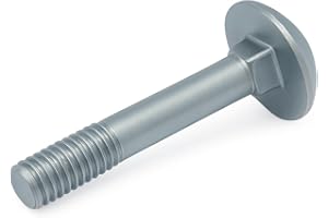 M8x140mm Bulloni per carrozze di Keple, 10 pezzi, bulloni a testa a fungo con collo quadrato, bulloni per cancelli, porte, testiera, zincati, viti per bulloni per carrozze, DIN 603