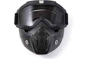 evomosa Motorrad Maskenbrille Abnehmbare winddichte Brillenschutzbrille für Männer und Frauen Motorradbrillen