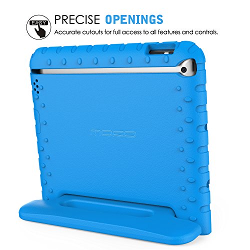 MoKo Hülle für iPad 2 / 3 / 4 – Superleicht EVA Kids Shock Proof Cover Stoßfest Kindgerechte Schutzhülle für Apple iPad 2 / 3 / 4 9.7 Zoll Tablet-PC, Blau - 3