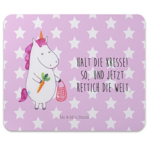 Mr. & Mrs. Panda Mauspad Druck Einhorn Gemüse - 100% handmade in Norddeutschland - Einhorn, Einhörner, Unicorn, Gemüse, Wochenmarkt Mouse Pad, Mousepad, Computer, PC, Männer, Mauspad, Maus, Geschenk, Druck, Schenken, Motiv, Arbeitszimmer, Arbeit, Büro Einhorn, Einhörner, Unicorn, Gemüse, Wochenmarkt