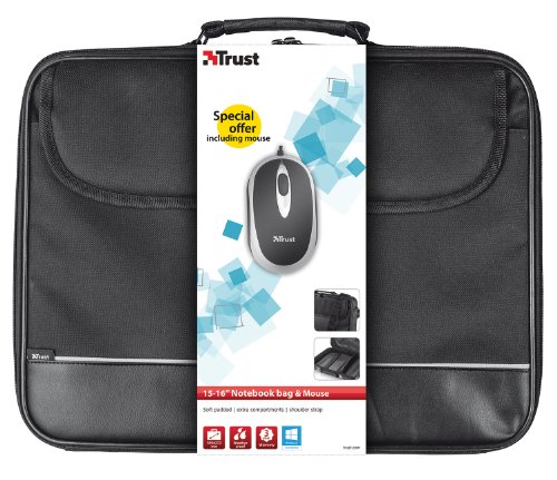 Trust Notebook Tasche mit Maus 38,1 cm (15 Zoll) bis 40,6 cm (16 Zoll) schwarz - 2
