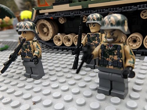 Modbrix 9919 – ✠ 2 Stück Custom Minifiguren STURMPIONIERE Deutsche Wehrmacht Soldaten aus original Lego® Teilen ✠ - 2