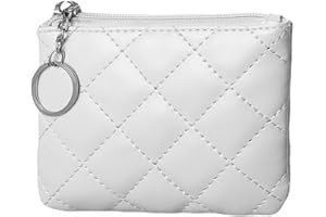 KYLOS 1 Pièces Porte feuille feminin petit taille,Porte monnaie,Porte monnaie fille ado,Portefeuille fille,Porte monnaie ado fille,Pour ranger monnaie, Cartes bancaires,Clés et petits cosmétiques(Blanc)