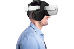 Globular Cluster 2023 Version Stereo Bass VR Headphones Custom Made for Meta Quest 2/Oculus Quest 2-On -Come with a Variety of Different Size Clip Adapters- Fit Most Head Strao on Market- Black