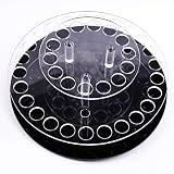 CATLXC Acryl Make-Up Kosmetik Lippenstift Display-Ständer Kunststoff Transparent - Kann Um 360 ° Gedreht Werden - Aufbewahrungsbox Für Lippenstifte Display Organizer - Rundes Loch,S