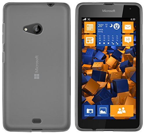 Preisvergleich Produktbild mumbi Schutzhülle für Microsoft Lumia 535 Hülle Transparent Schwarz