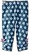 Hatley Baby Girls Infant Ruched Flowers Leggings, Blue, 3-6 Months