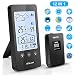 Produktbild ALIENGT Wetterstation Funk mit Außensensor Weather Station Funkwetterstation - Hygrometer innen und außen Digital Outdoor Thermometer Wecker digital Funkuhr Funkthermometer