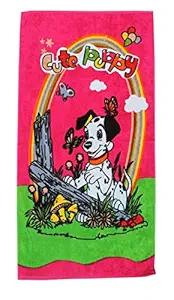 Mandhania Cotton Cartoon Printed Bath Towels for Boys and Girls (110 X 55 Cms or 44 X 22 Inches)