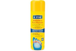 SZ STAR Athlete’s Foot Powder with Peppermint & Menthol 100g - Antifungal Deodorising Formula for Sweaty Smelly Feet - Moisture Absorbing Foot Care for Odour Control & All Day Freshness