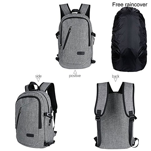 15 6  Business 35L Laptop  Taschen Backpack with USB Charging  Headphone cable Anti-Theft Port  Nummernschloss Waterproof backpack Laptop Rucks  cke L