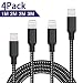 Produktbild Lightning Kabel, ONSON® 4Pack 1M 2M 2M 3M Nylon iPhone Ladekabel iPhone Kabel USB Datenkabel für Apple iPhone X / 8 / 8 Plus / 7 / 7 Plus / 6S / 6S Plus / 5 / 5S / 5C / SE, iPad Pro / Air / Mini, iPod Touch 5/6 - Schwarz