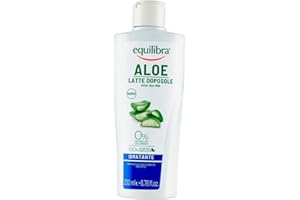 ‎EQUILIBRA Equilibra Solari Aloe After Sun Milk Moisturising Carrot Oil Vitamin E Aloe Vera Balance (40%) Moisturising After Sole that Refreshes and Balances Red Skin 200ml