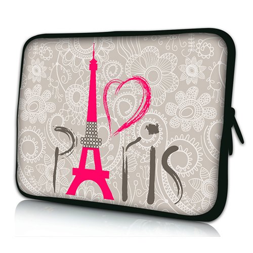 PEDEA Design Schutzhülle Notebook Tasche bis 17,3 Zoll (43,9cm) mit Design Mauspad, Paris 2 - 2