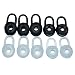 Produktbild lovinstar 10 Silikon in-Ear Ohr Gel Tipps Sleeve für Huawei TalkBand B2-Bluetooth-Kopfhörer Ohrstöpsel