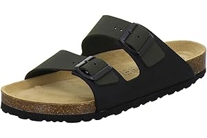 AFS-Schuhe Cómodas sandalias y pantuflas de piel para hombre, tallas 36-50, fabricadas en Alemania