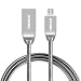 Produktbild Micro USB Kabel, HOOMIL Metall [1M, USB 2.0] Schnellladekabel Datenkabel High Speed USB Ladekabel für Samsung Galaxy, Huawei, Sony, Nokia und weitere Android Smartphones - Schwarz