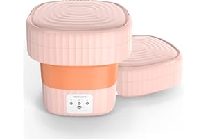 Mini Machine à Laver, Machine a Laver Portable pour sous-vêtements, Chaussettes, Vêtements de bébé, Voyage, Dortoir, Camping-Car, Maison, Machine a Laver Camping, Mini Lave Linge Pliable Automatique