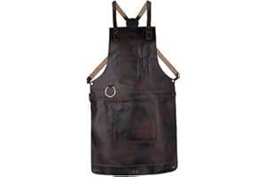 Leathershire Dark Brown Leather apron