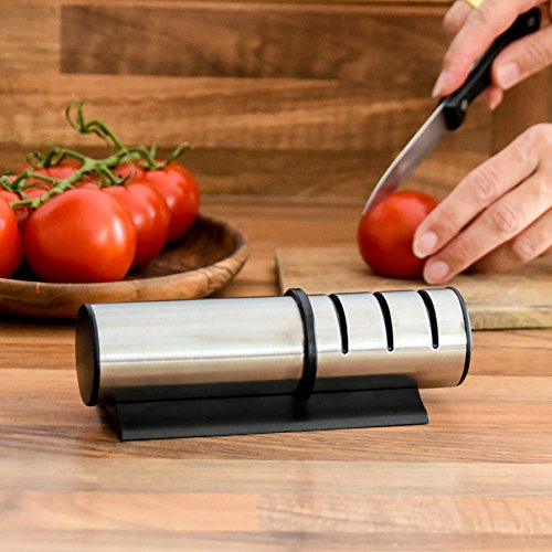 BS Living – Messerschleifer – 3 Stufen Design Messerschärfer – Profi Knife Sharpener – Ultra scharf - 4