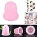 Produktbild dekawei 2 Pcs Silikon-Body Massage Anti Cellulite Vakuum Schröpftherapie Full Body Entspannung Massagegerät Health Care rose
