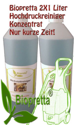 2x1L Reiniger Hochdruckreiniger Werkstattreiniger Teilewaschgerät Biopretta