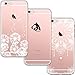 Produktbild blossom01 [3 Stück] iPhone 6 Plus Hülle, iPhone 6S Plus Hülle, Cute Funny Kreative Cartoon Transparent Silikon Bumper für iPhone 6 Plus / 6S Plus - Löwenzahn & Panda & Mandala