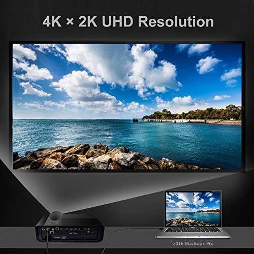 USB 3.1 Typ-C zu HDMI Kabel für MacBook Pro, MacBook, ChromeBook Pixel, Samsung Galaxy S8 / S8 Plus und mehr. Thunderbolt 3 Kompatibel, [DEMEDO] USB C zu HDMI Kabel – 3m / 10f - 7