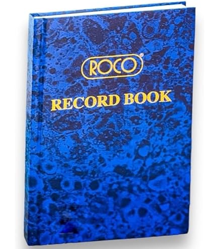 Roco Record Book, A6 Size, 200 Pages (100 Sheets), 10.41 cm (4.10