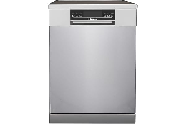 Hisense 15 Place Settings Dishwasher (H15DSS, Silver,Stainless Steel, Inbuilt Heater,Quick Wash)