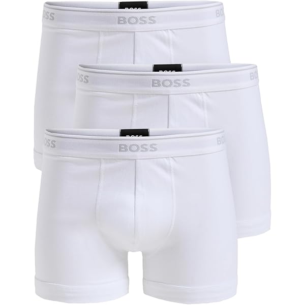 Lot De 3 Caleçons HUGO BOSS Trunk - 95% Coton - Homme