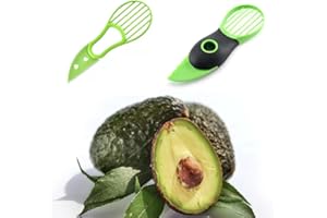 CuiCanfla Cortador, pelador y abridor de aguacate 3 en 1, 2Pcs Separador de Pulpa de Aguacate, Para Pelar y Deshuesar Frutas Verde,Cortar Frutas y Verduras
