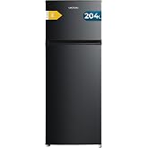 Cecotec Bolero CoolMarket 2D 204 Black E Compact Combi Refrigerator, 204L, Height 143 cm, Width 55 cm, Class E, Silent, LED L