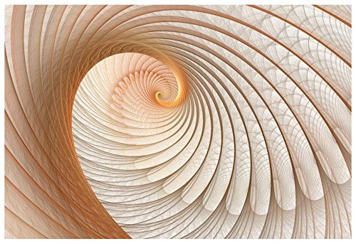 Fototapete 3D Effekt abstrakt GIANT Swirl Wand Wandbild (308ve), 312cm x 219cm (WxH)