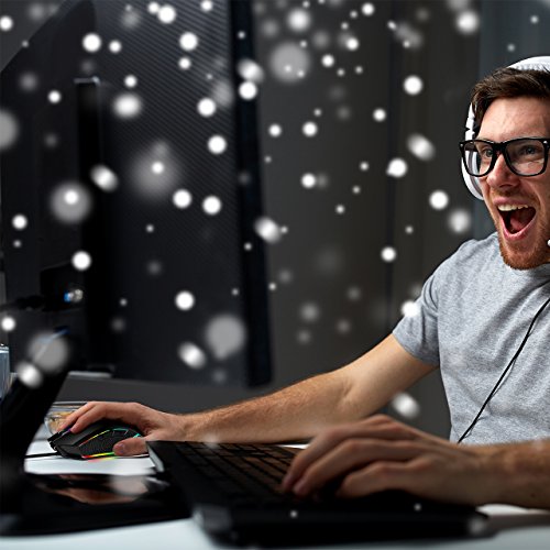 VicTsing Rat  n Gaming Programable RGB Retroiluminaci  n Adjustable  6 Botones y 6 DPI Nivel  Sensor   ptico  DPI 7250 M  ximo  Erogon  mico Professional Rat  n Gaming con Cable para PC  Ordenador  Port  til  Computadora - Negro