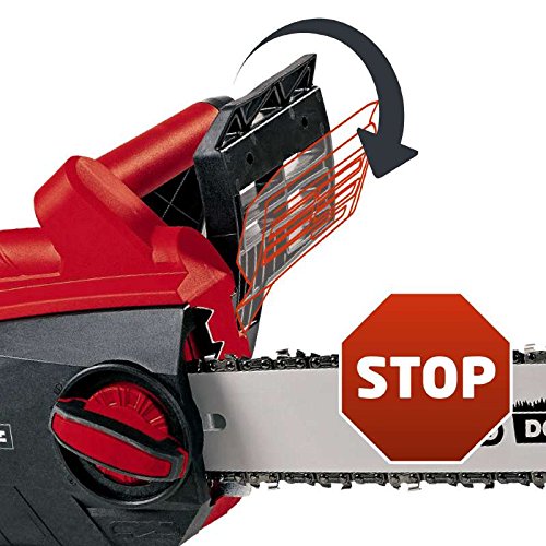 Einhell Elektro Kettensäge GE-EC 2240 (2200 Watt, 375 mm Schnittlänge, Oregon Kette und Qualitätsschwert, Softstart, Rückschlagschutz und Kettenfangbolzen) - 9