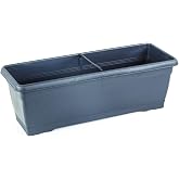 Serinova V620 Villa Balkon Saksı Tabaklı 52cm, 10 Litre Antrasit