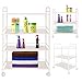 Price comparison product image AllRight Beauty Salon Shelfs Therapy Trolley Dentist Wax Hairdresser 4 Shelves Large Side