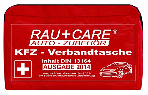 RFX + Care FA200-5300716 - Botiquín de primeros auxilios para coche (DIN 13164), color rojo