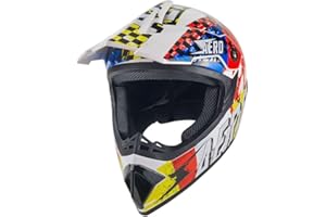 MUD DEFEATER MOTOR Kinder Crosshelm Skeleton AHP – Motorradhelm für Kinder, ABS-Schale, robuster Kinderhelm für Downhill