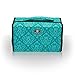 Roo Beauty Nail Polish Varnish Case, Double-It Manicure Storage Bag, Makeup Cosmetic Holder in Imperial Teal