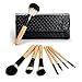 USpicy Make Up Brushes 8 Pieces Professional Soft Makeup Brush Set (Wooden Brown)