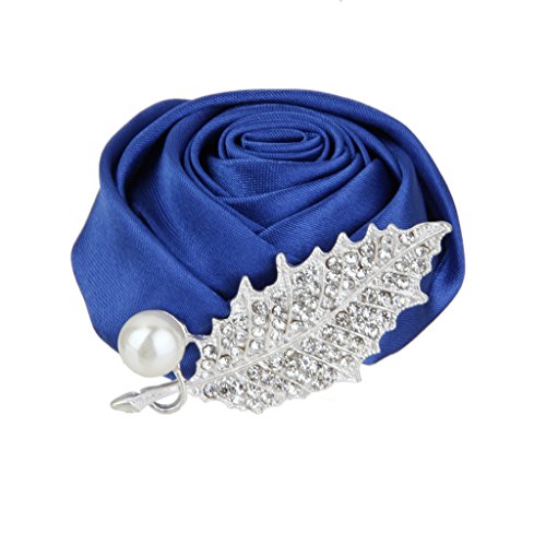 Rosenknospen Anstecker Hochzeit Gästeanstecker Hochzeitsanstecker Anstecknadel - Königblau