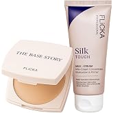 FLiCKA Makeup Kit | The Base Story Cream Foundation (Caramel) | 3 In 1 Silk Touch Primer Moisturiser and SPF (Sun Protection