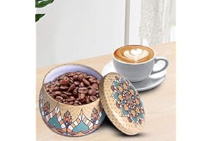 CAFOPGRILL Lattine vuote in metallo elegante Scatole vuote Shabby Chic Mini-scatole Scatola di immagazzinaggio in latta Scatola metallica in metallo Scatola da cucina domestica per tè Caffè (06)